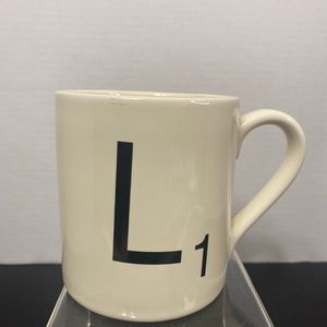 Scrabble lettered L1 mug